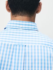 Azul - GANT Gingham Pattern Poplin Shirt - Imagen 4 de 6