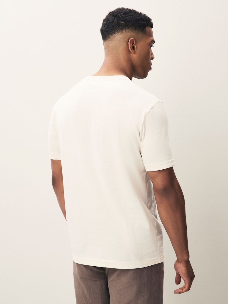 GANT Cream Light Relaxed Fit Miami Graphic T-Shirt - Image 2 of 5