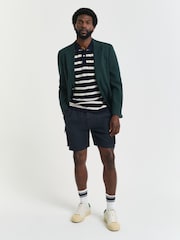 Синий - GANT Striped Polo Shirt - Image 2 of 4