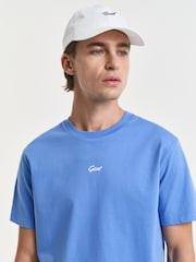GANT Blue 100% Cotton Graphic T-Shirt - Image 4 of 4