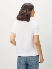 Blanco - Camiseta con gráfico de algodón 100 % de corte estándar de GANT - Imagen 2 de 5