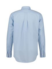 Azul - GANT Regular Fit 100% Cotton Micro Print Shirt - Imagen 2 de 2