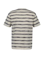 Кремовый - GANT 100% Cotton Striped T-Shirt - Image 2 of 2