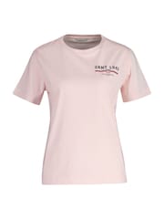 GANT Pink Regular Fit 100% Cotton Graphic T-Shirt - Image 4 of 5
