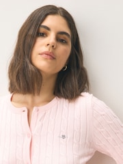 Rosa - Cárdigan de ochos en algodón de GANT - Imagen 3 de 5