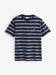 GANT Blue 100% Cotton Striped T-Shirt - Image 1 of 3