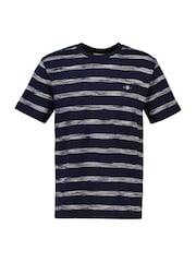 GANT Blue 100% Cotton Striped T-Shirt - Image 2 of 3