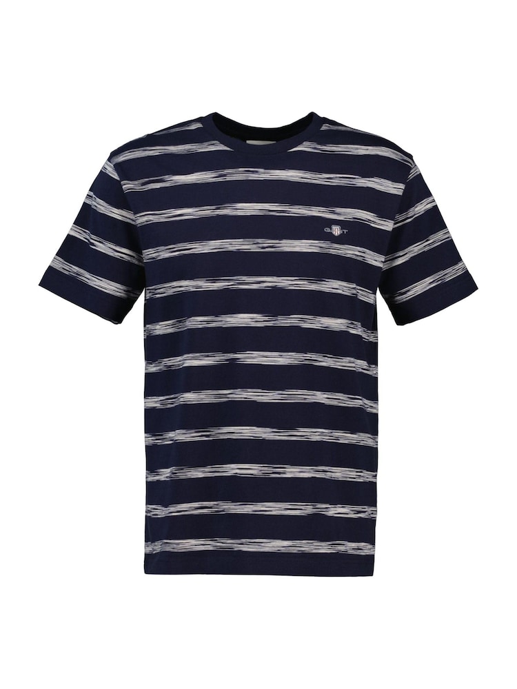 GANT Blue 100% Cotton Striped T-Shirt - Image 2 of 3