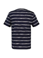 GANT Blue 100% Cotton Striped T-Shirt - Image 3 of 3