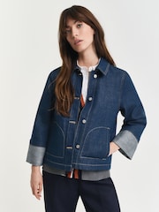 GANT Blue 100% Cotton Denim Jacket - Image 1 of 7