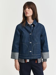 GANT Blue 100% Cotton Denim Jacket - Image 3 of 7