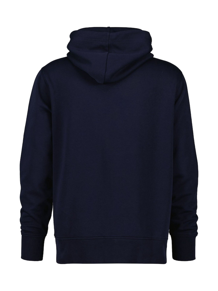 GANT Blue Graphic Hoodie - Image 2 of 2 GANT Blue Graphic Hoodie - Image 2 of 2