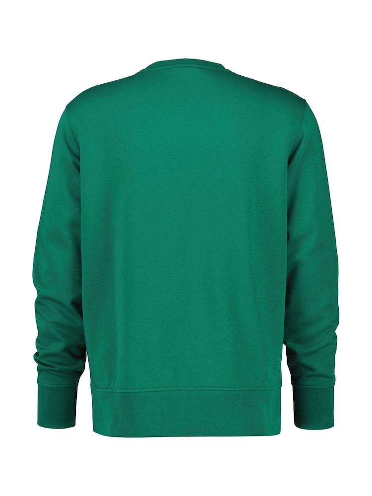 GANT Green Graphic Crew Neck Sweatshirt - Image 2 of 2