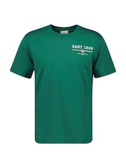 GANT Green 100% Cotton Graphic Print T-Shirt - Image 1 of 2