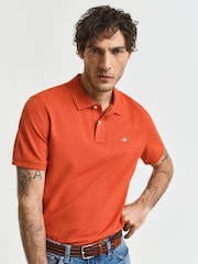 GANT Regular Fit 100% Cotton Shield Piqué Polo Shirt - صورة 4 من 4