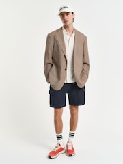 GANT Cream 100% Cotton Textured Short Sleeve Shirt - Image 3 of 3