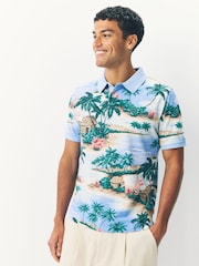 GANT Resort Holiday Print Polo Shirt - Slika 1 iz 5