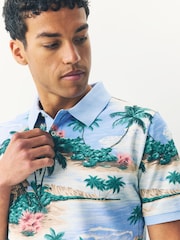GANT Resort Holiday Print Polo Shirt - Slika 3 iz 5
