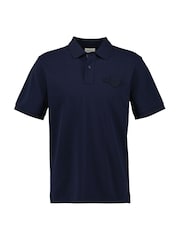 GANT Blue 100% Cotton Tonal Shield Polo Shirt - Image 1 of 2