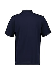 GANT Blue 100% Cotton Tonal Shield Polo Shirt - Image 2 of 2