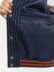 GANT Blue Pinstripe Varsity Jacket - Image 6 of 6