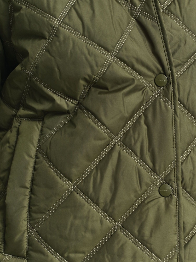 GANT Green Quilted Jacket - Image 5 of 5 GANT Green Quilted Jacket - Image 5 of 5