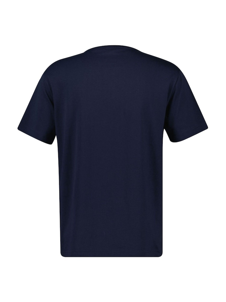 GANT Blue 100% Cotton Graphic Print T-Shirt - Image 2 of 2
