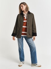 GANT Long Sleeve Striped Knit Polo Shirt - Imagen 3 de 5