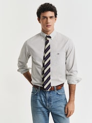 GANT Green Regular Fit 100% Cotton Classic Poplin Check Shirt - Image 1 of 7