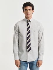 GANT Green Regular Fit 100% Cotton Classic Poplin Check Shirt - Image 3 of 7