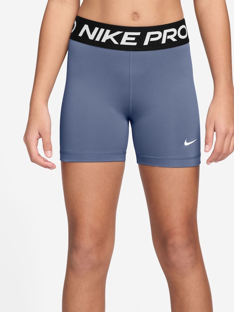 Nike Blue 3 Inch Dri-FIT Pro Shorts - Image 1 of 4