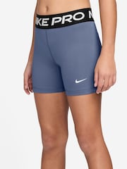 Nike Blue 3 Inch Dri-FIT Pro Shorts - Image 3 of 4