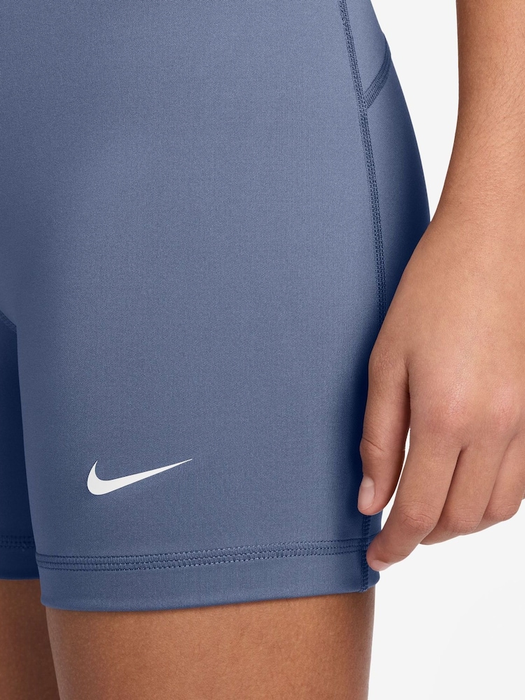 Nike Blue 3 Inch Dri-FIT Pro Shorts - Image 4 of 4