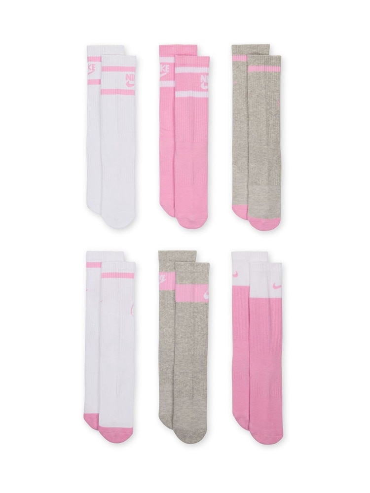 Nike Multi color Kids Cushioned Crew Socks 6 Pack - Image 2 of 4