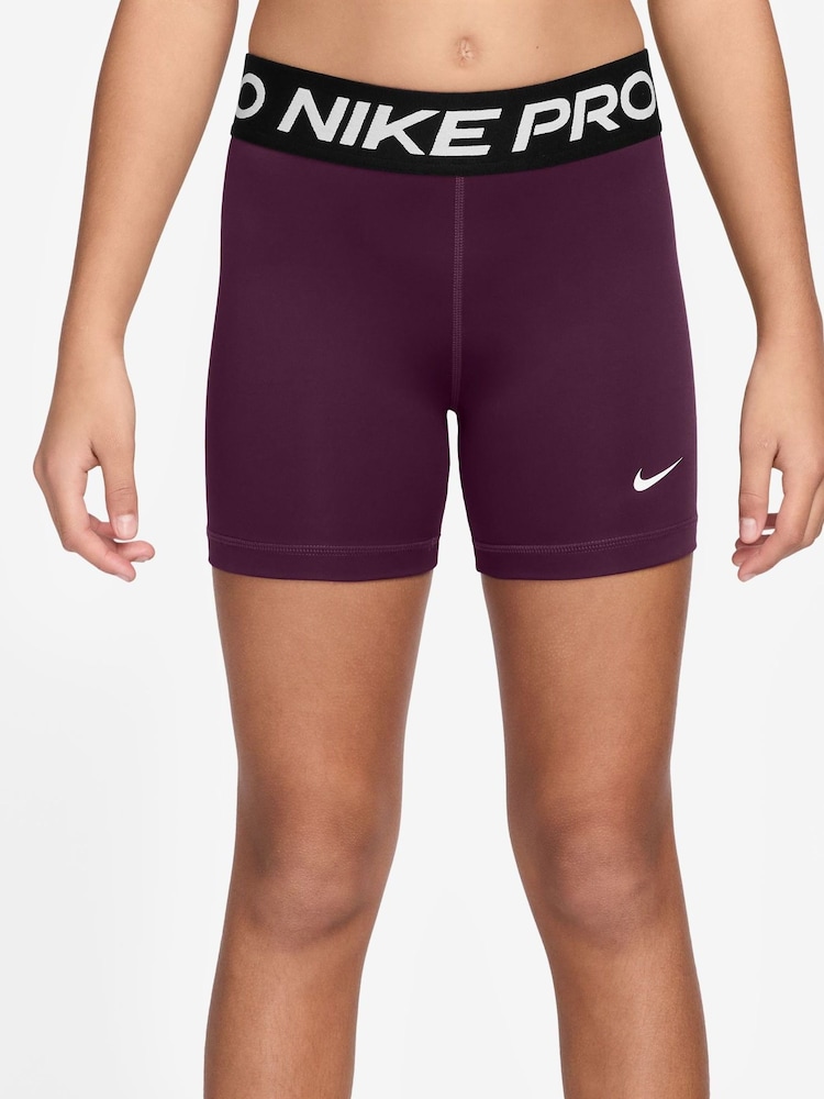 Nike Bordeaux Burgundy 3 Inch Dri-FIT Pro Shorts - Image 1 of 4