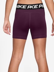 Nike Bordeaux Burgundy 3 Inch Dri-FIT Pro Shorts - Image 2 of 4
