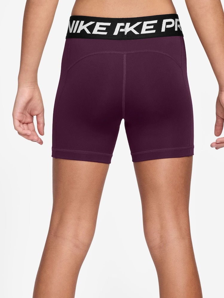 Nike Bordeaux Burgundy 3 Inch Dri-FIT Pro Shorts - Image 2 of 4