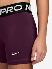 Nike Bordeaux Burgundy 3 Inch Dri-FIT Pro Shorts - Image 4 of 4