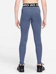Nike World Indigo Blue Dri-FIT High Waisted Pro Leggings - Image 2 of 3