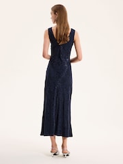Omnes Navy Iris Maxi Dress - Image 3 of 5