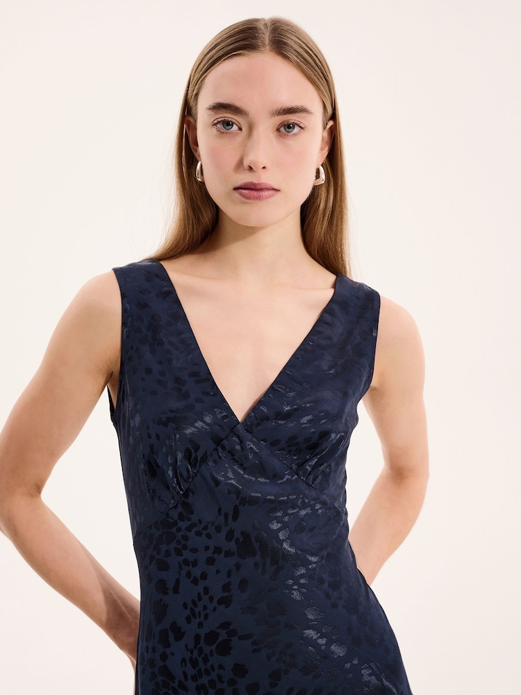 Omnes Navy Iris Maxi Dress - Image 4 of 5