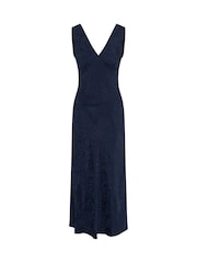 Omnes Navy Iris Maxi Dress - Image 5 of 5