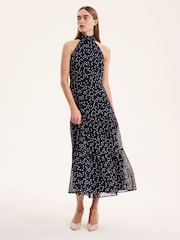 Omnes Blue Romeo Midi Dress - Image 1 of 4