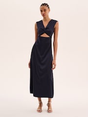 Omnes Blue Marin Twist Front Dress - Image 1 of 1