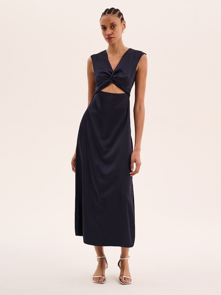 Omnes Blue Marin Twist Front Dress - Image 1 of 1