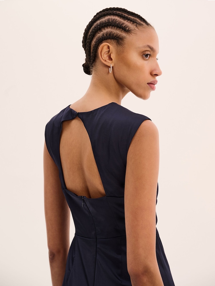 Omnes Blue Marin Twist Front Dress - Image 3 of 5