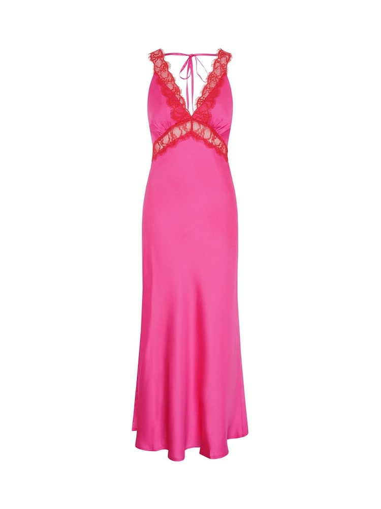Omnes Pink Aurelia Lace Dress - Image 5 of 5 Omnes Pink Aurelia Lace Dress - Image 5 of 5