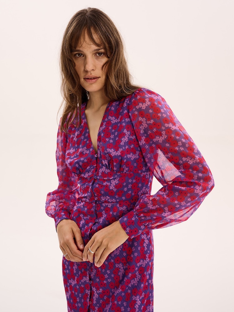 Omnes Purple Mary-Rose Dress - Image 4 of 5