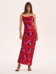 Omnes Red Ginny Maxi Dress - Image 1 of 5