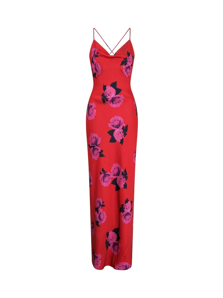Omnes Red Ginny Maxi Dress - Image 5 of 5